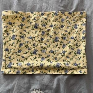 Floral tube top